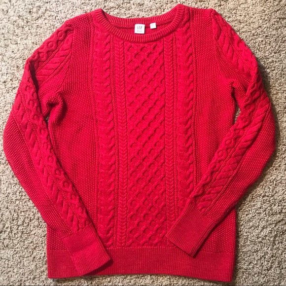 Gap Red Thick Knit Sweater - Picture 1 of 3